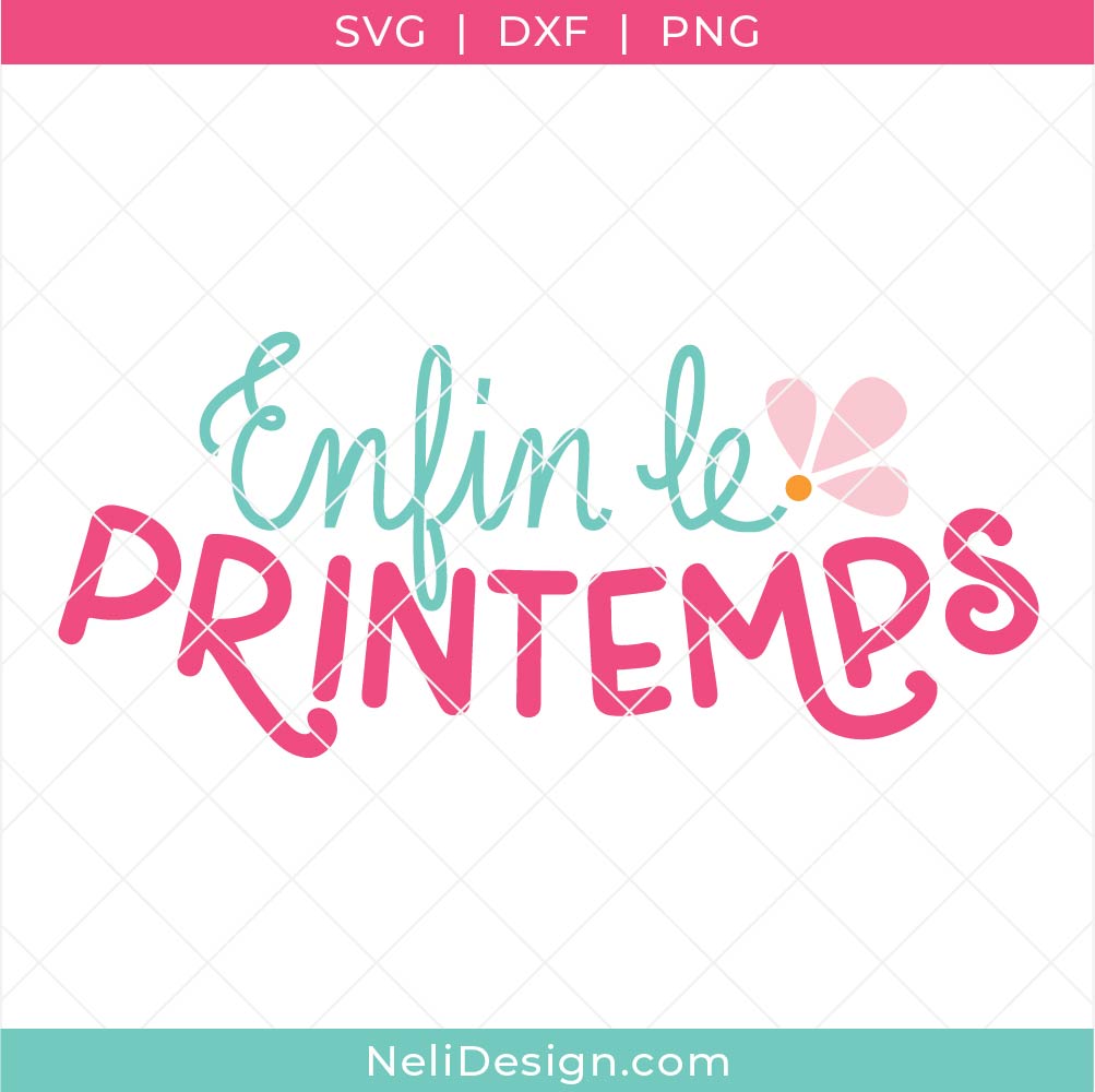 Image du fichier SVG en français Enfin le printemps