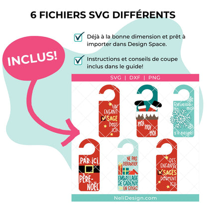 Image des 6 fichiers SVG en français à découper dans des boîtes de céréales avec une Cricut