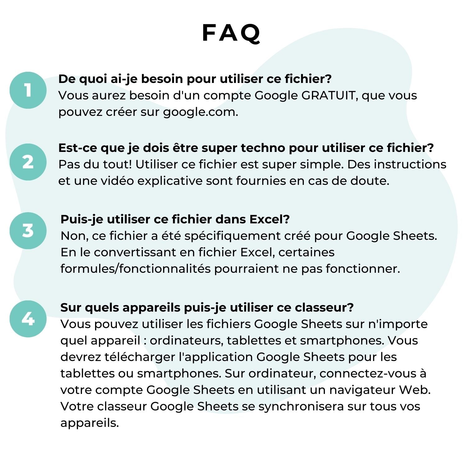 Foire aux questions sur l'aide-mémoire Cricut en français. Guide de chauffe. Fichier imprimable et personnalisable.