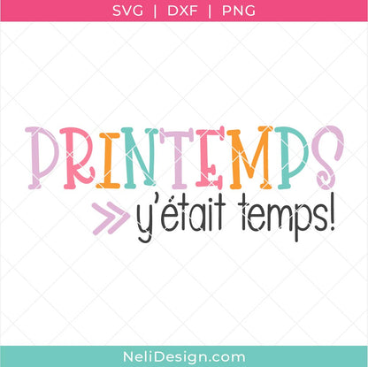 Image du fichier SVG en français, version québécoise - Printemps, y'était temps!