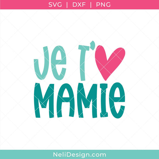 Image du fichier SVG Je t'aime Mamie