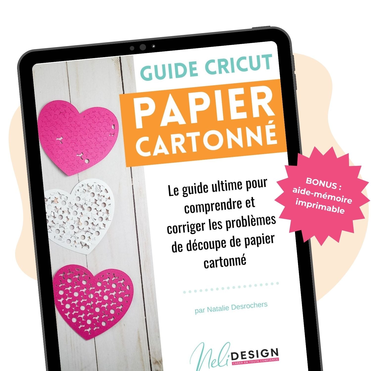 Image du Guide Cricut en français pour réussir vos découpes de papier cartonné 